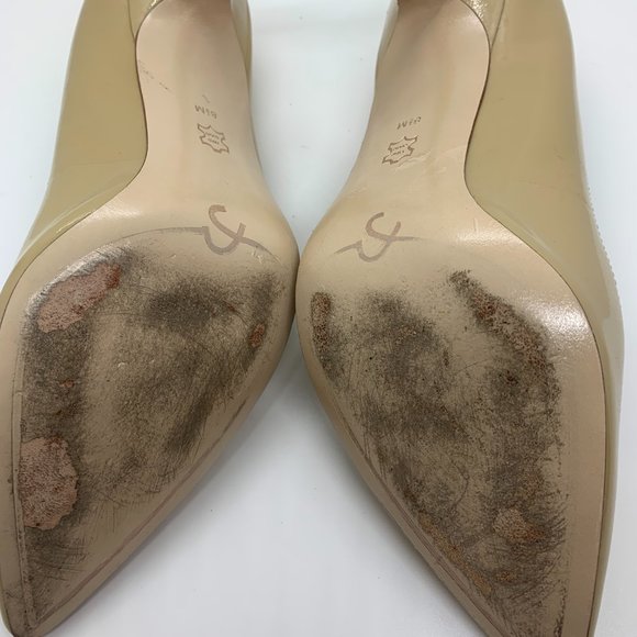 Joan & David Tan Patent Leather Heels - Size 8.5 - Picture 7 of 7